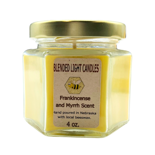 Frankincense & Myrrh Scented Candle | Multiple Sizes | Blended Light