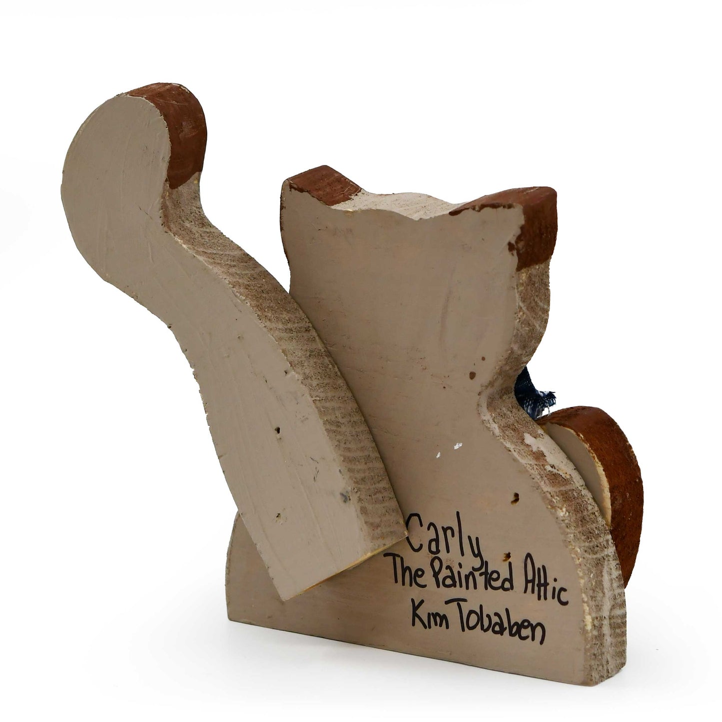 Wooden Cat Decoration Rustic Wooden Decoration | 4" x 5" | Multiple Designs | The Painted Attic