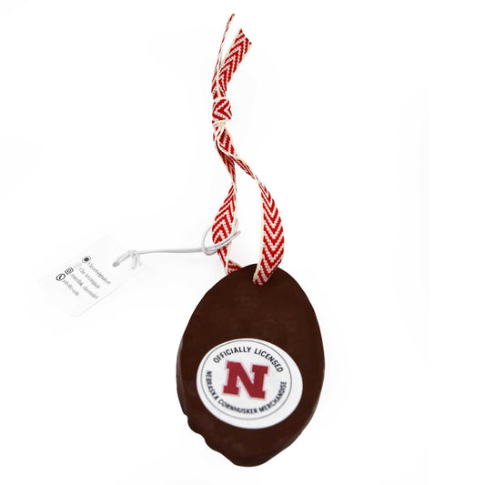 Husker Football Ornament | Clay Art Originals