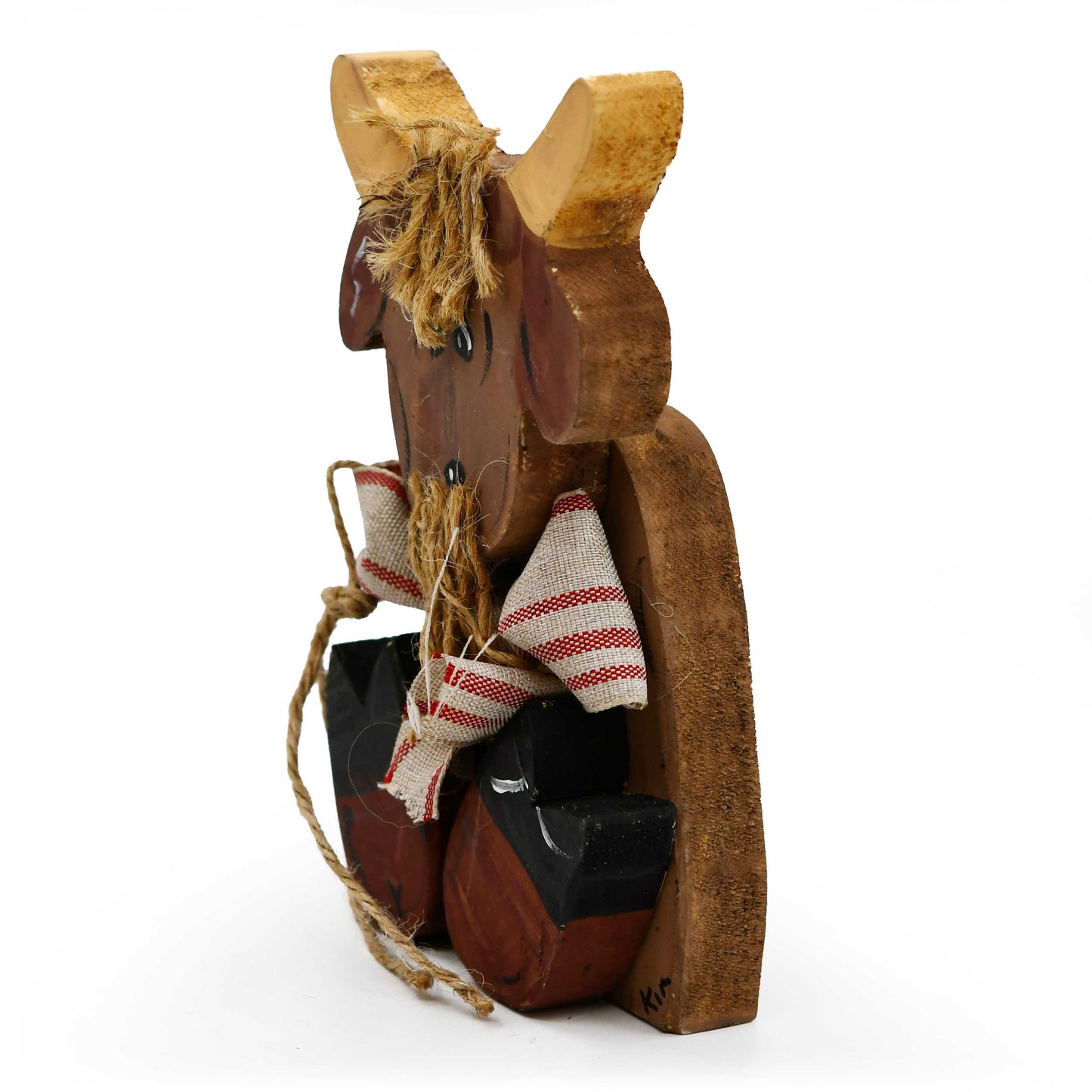 George the Goat Rustic Wooden Decoration | 7" x 4" | The Painted Attic