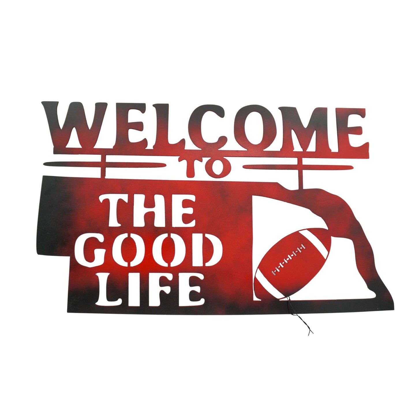 Welcome to the Good Life Plasma Cut Sign | Multiple Colors | 20" x 12.5" | Craftaholics4U