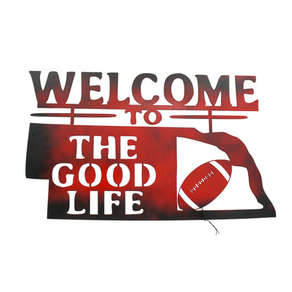 Welcome to the Good Life Plasma Cut Sign | Multiple Colors | 20" x 12.5" | Craftaholics4U