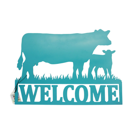 Cow Welcome Plasma Cut Sign | 16.5" x 12" | Craftaholics4U