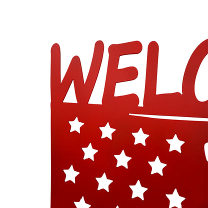 From the Heart of Nebraska Plasma Cut Welcome Sign | Multiple Colors | 16" x 16" |Craftaholics4U