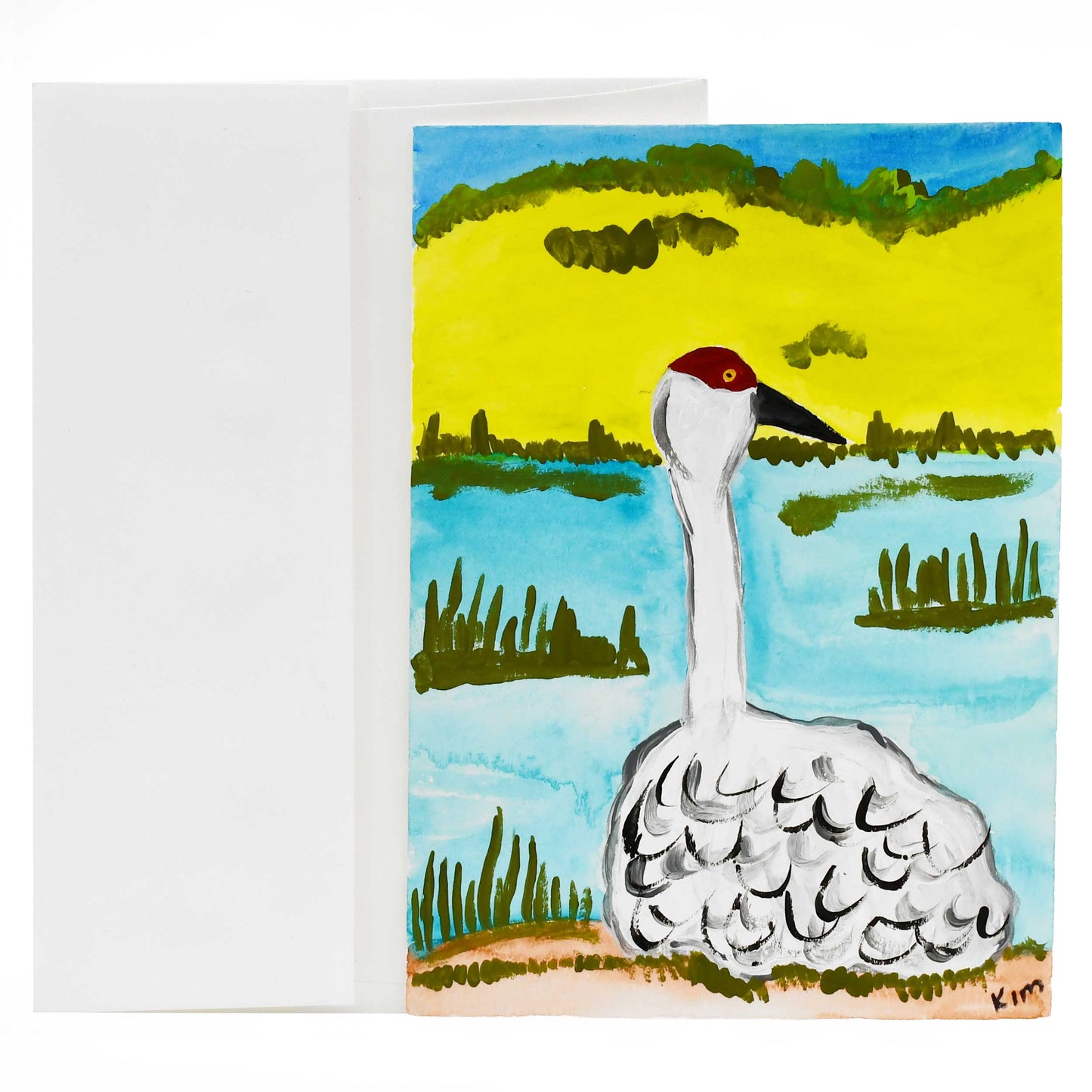 Hand Painted Crane Card | Multiple Designs | The Painted Attic
