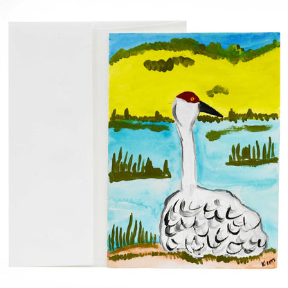 Hand Painted Crane Card | Multiple Designs | The Painted Attic