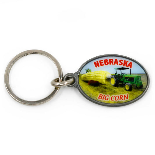 Pewter Nebraska Big Corn Keychain | Nebraska State Historical Society