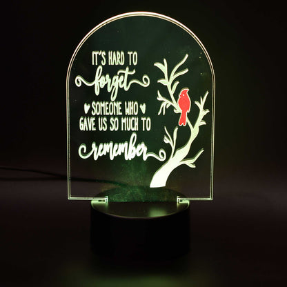 Customizable LED Lighted Memorial Plaque | Create Your Own | Glowing Creation