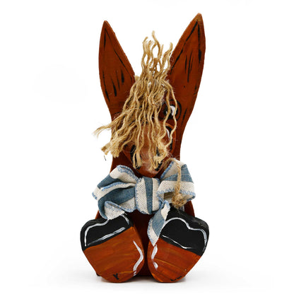Cameron the Donkey Rustic Wooden Decoration | 9" x 4.5" | The Painted Attic