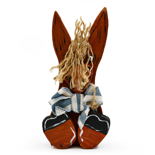 Cameron the Donkey Rustic Wooden Decoration | 9" x 4.5" | The Painted Attic