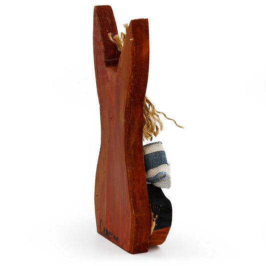 Cameron the Donkey Rustic Wooden Decoration | 9" x 4.5" | The Painted Attic