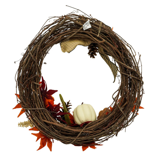 Fall Wreath | 18" x 18" | KJ Made