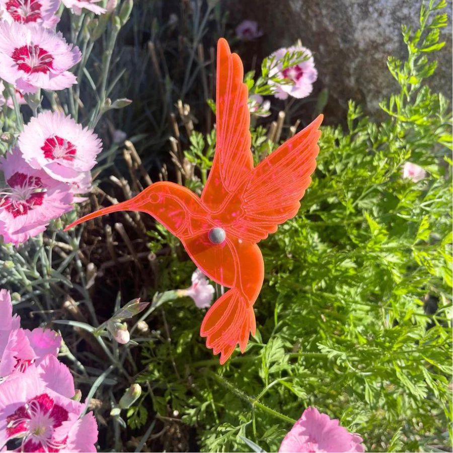 Garden Hummingbird Yard Decor | Variety 4 Pack | Shipping Included | Glowing Creation