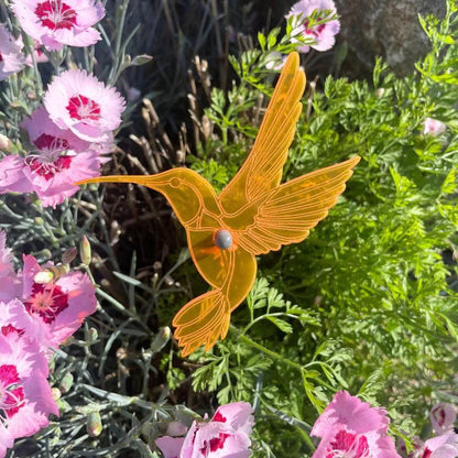 Garden Hummingbird Yard Decor | Variety 4 Pack | Shipping Included | Glowing Creation