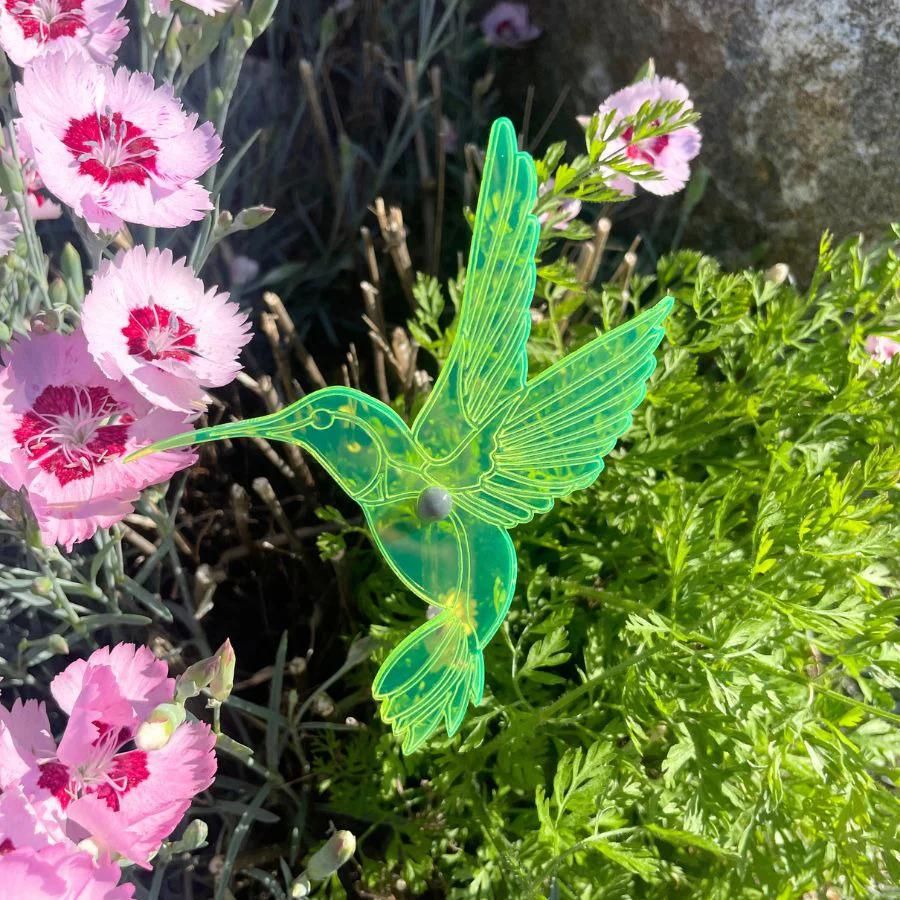 Garden Hummingbird Yard Decor | Variety 4 Pack | Shipping Included | Glowing Creation