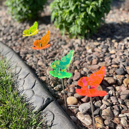 Small Butterfly Yard Decor | Variety 4 Pack | Shipping Included | Glowing Creation