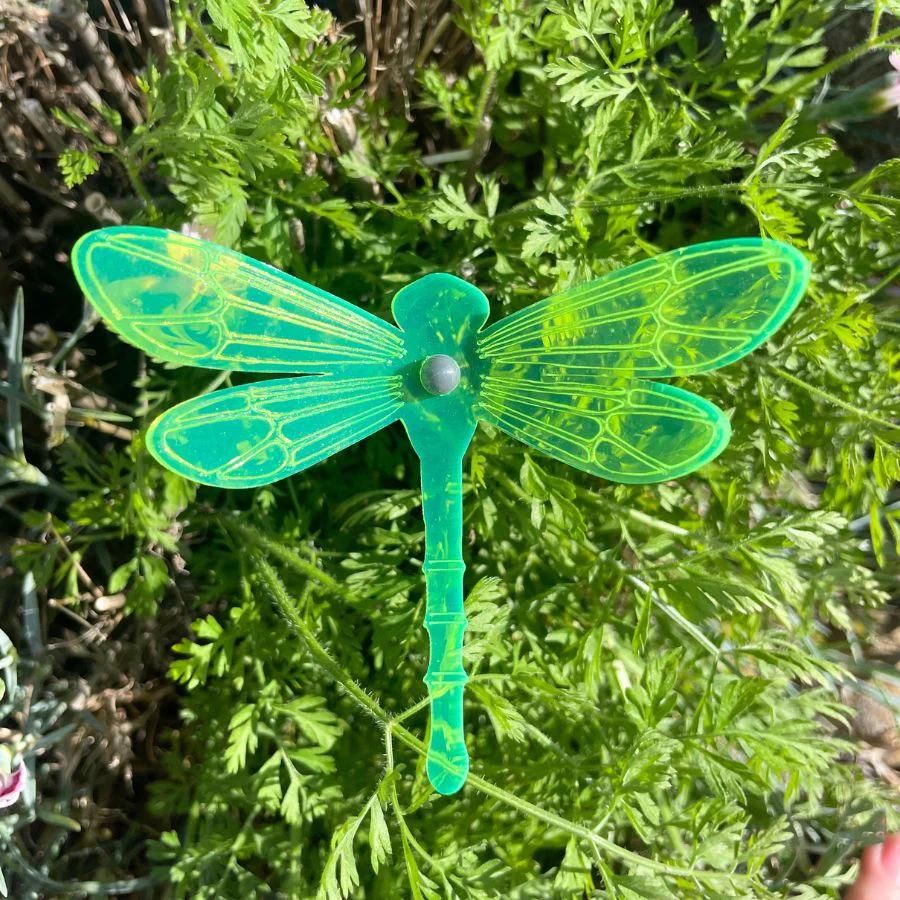 Small Dragonfly Yard Decor | Variety 4 Pack | Shipping Included | Glowing Creation