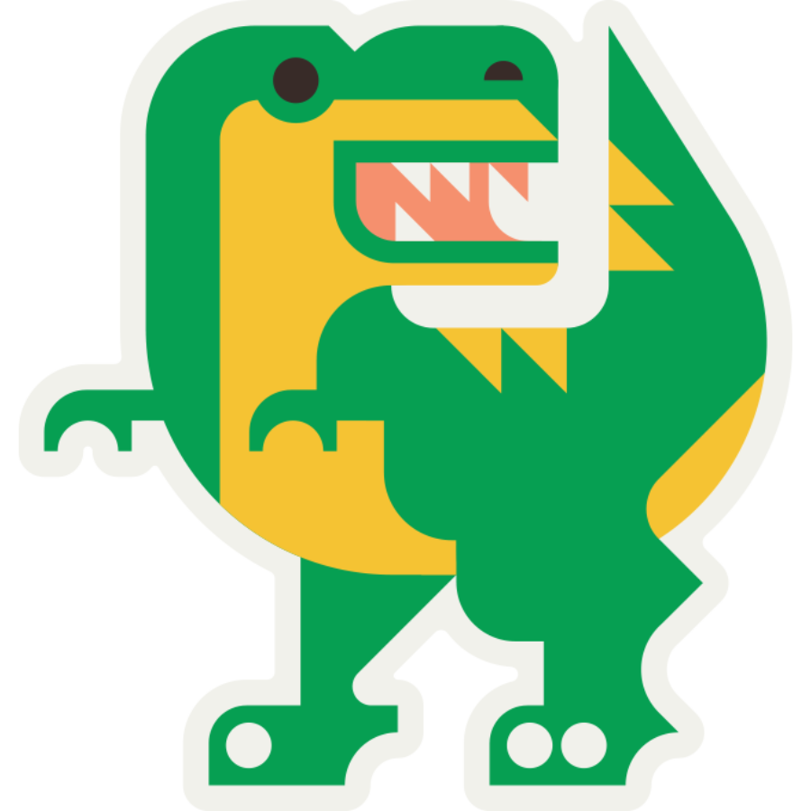 Dinosaur Weather Resistant Sticker | HEARTlandia