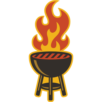 Grillin' Weather Resistant Sticker | HEARTlandia