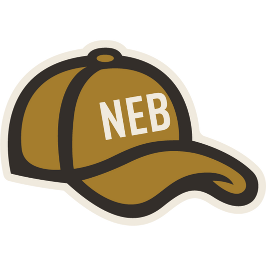 Nebraska Cap Weather Resistant Sticker | HEARTlandia