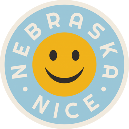 Nebraska Nice Weather Resistant Sticker | HEARTlandia