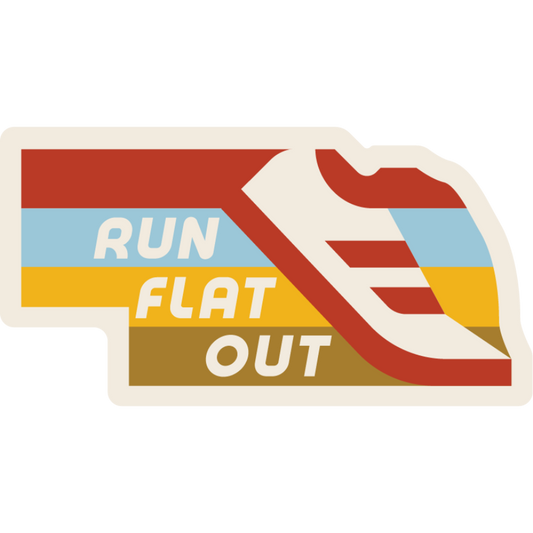 Run Nebraska Weather Resistant Sticker | HEARTlandia