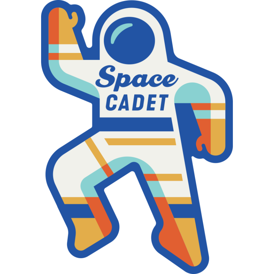 Space Cadet Weather Resistant Sticker | HEARTlandia