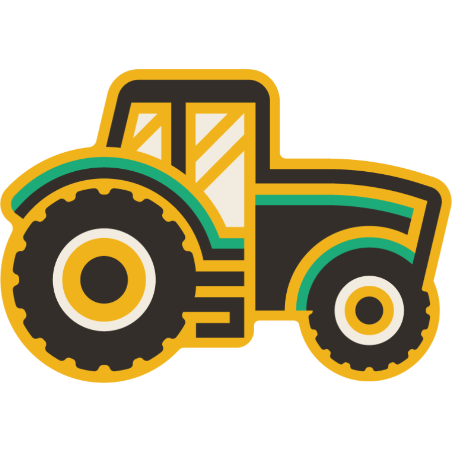 Tractor Weather Resistant Sticker | HEARTlandia