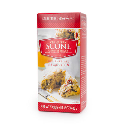 Cranberry Scone Mix | Pack of 6 | 15 oz | Cobblestone Kitchen