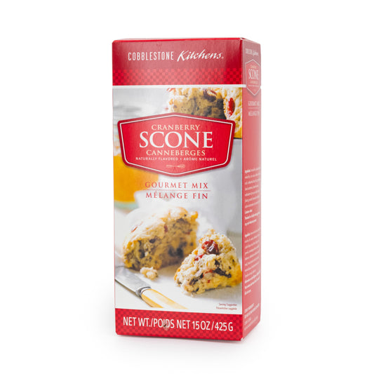 Cranberry Scone Mix | Pack of 6 | 15 oz | Cobblestone Kitchen