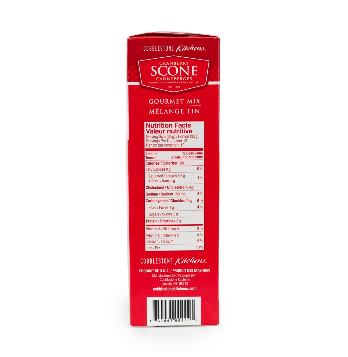 Cranberry Scone Mix | Pack of 2 | 15 oz | Cobblestone Kitchen