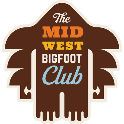 Bigfoot Club Weather Resistant Sticker | HEARTlandia