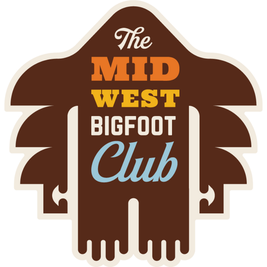 Bigfoot Club Weather Resistant Sticker | HEARTlandia