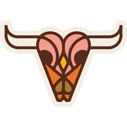 Bison Skull Weather Resistant Sticker | HEARTlandia