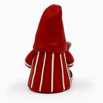 Husker Baseball Gnome Figurine | Clay Art Originals