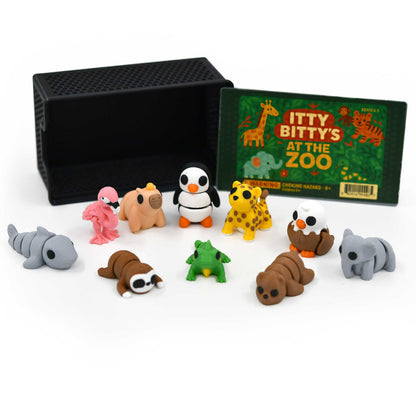 Itty Bitty's At the Zoo | Case of 10 3D Printed Zoo Animals | Black Sheep Products LLC