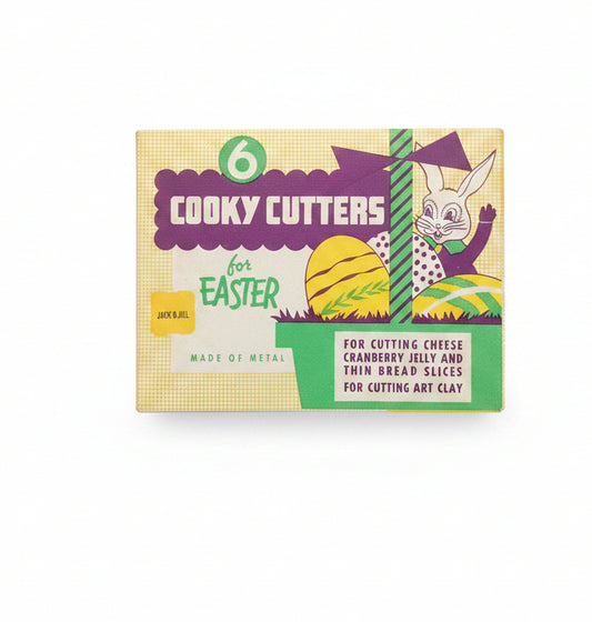 Vintage Cooky Cutters for Easter Metal Cookie Cutter Original Box 1950s CE3