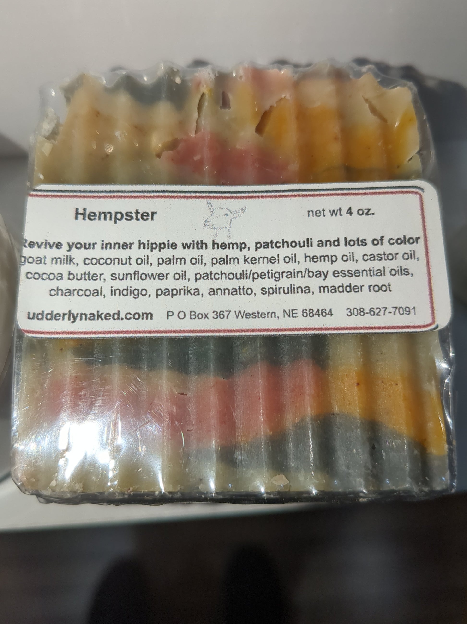 Udderly Naked goat milk soap scented Hempster UN4