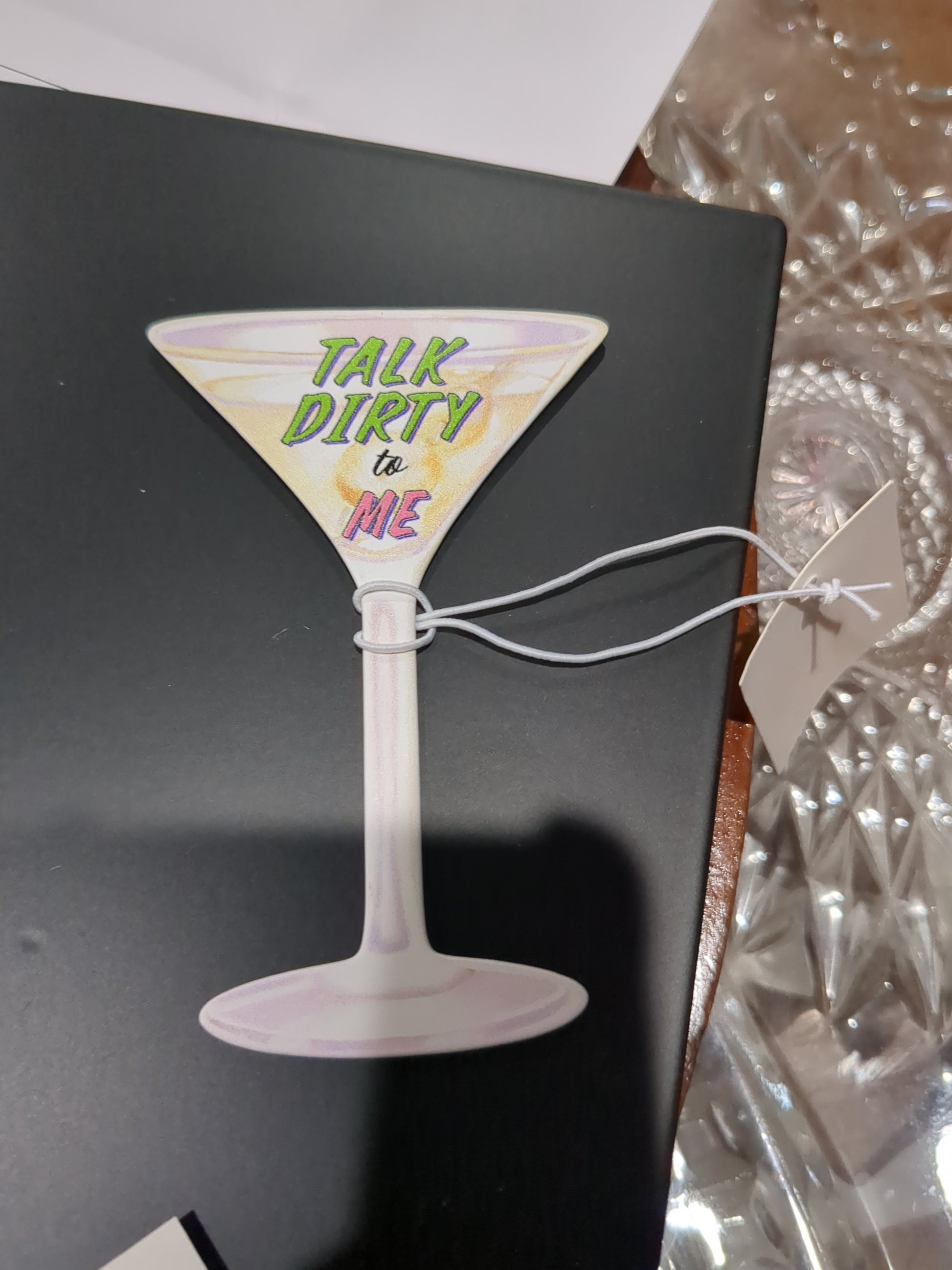 Mg1 Drink dirty to me martini metal magnet