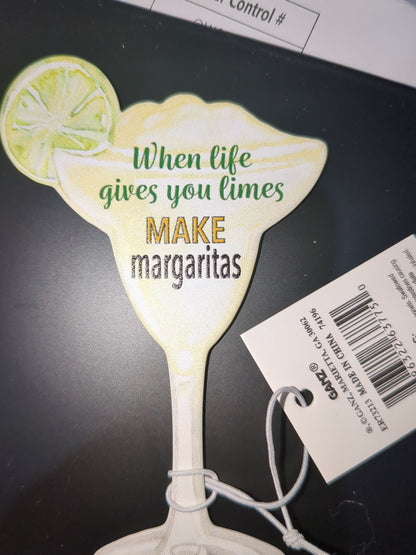 Mg2 when life gives you limes make margaritas metal magnet