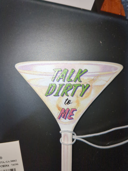 Mg1 Drink dirty to me martini metal magnet