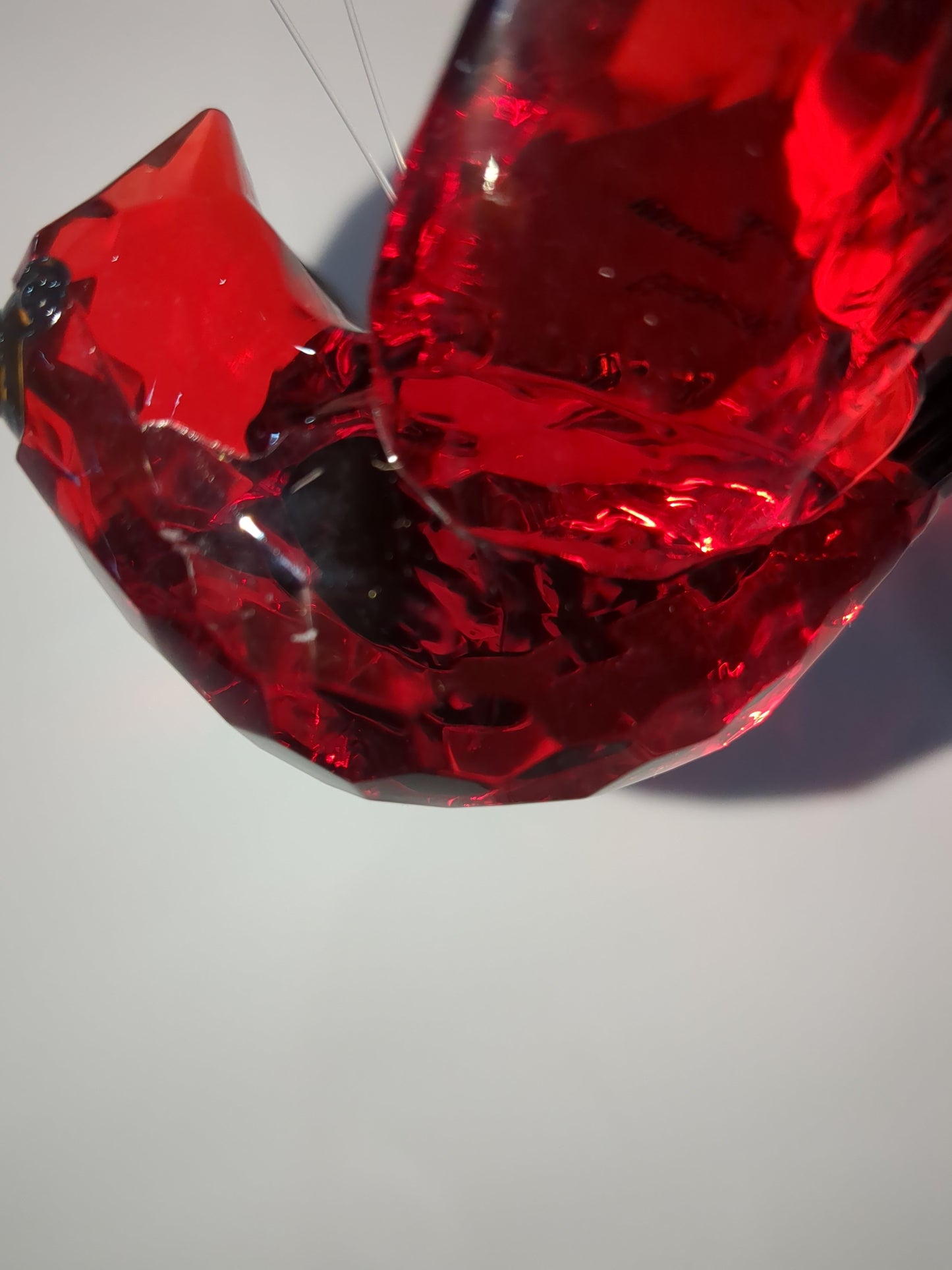 Crystal Expressions Cardinal ornament with Cardinal Charm CLEARANCE O77