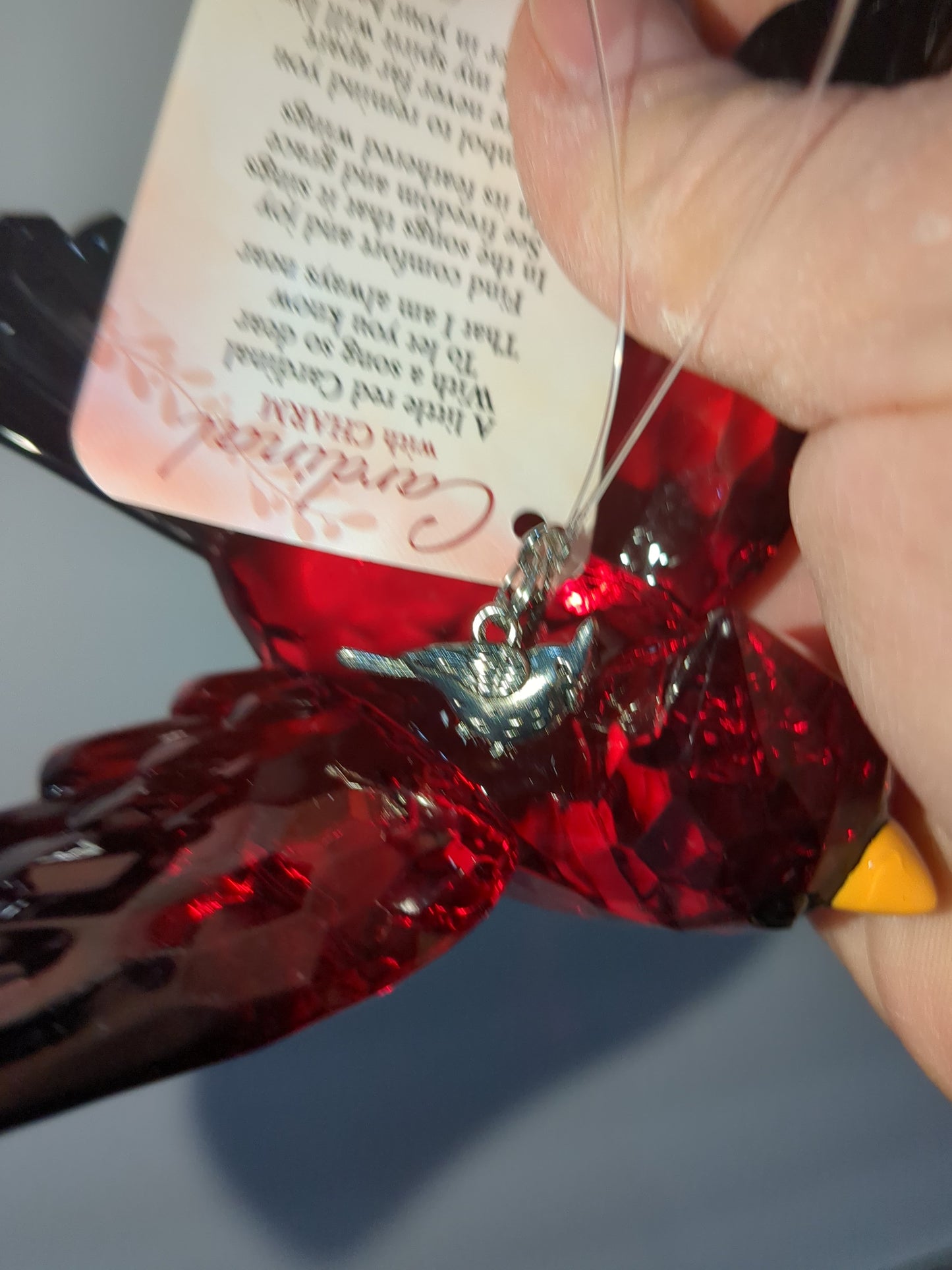 Crystal Expressions Cardinal ornament with Cardinal Charm CLEARANCE O77
