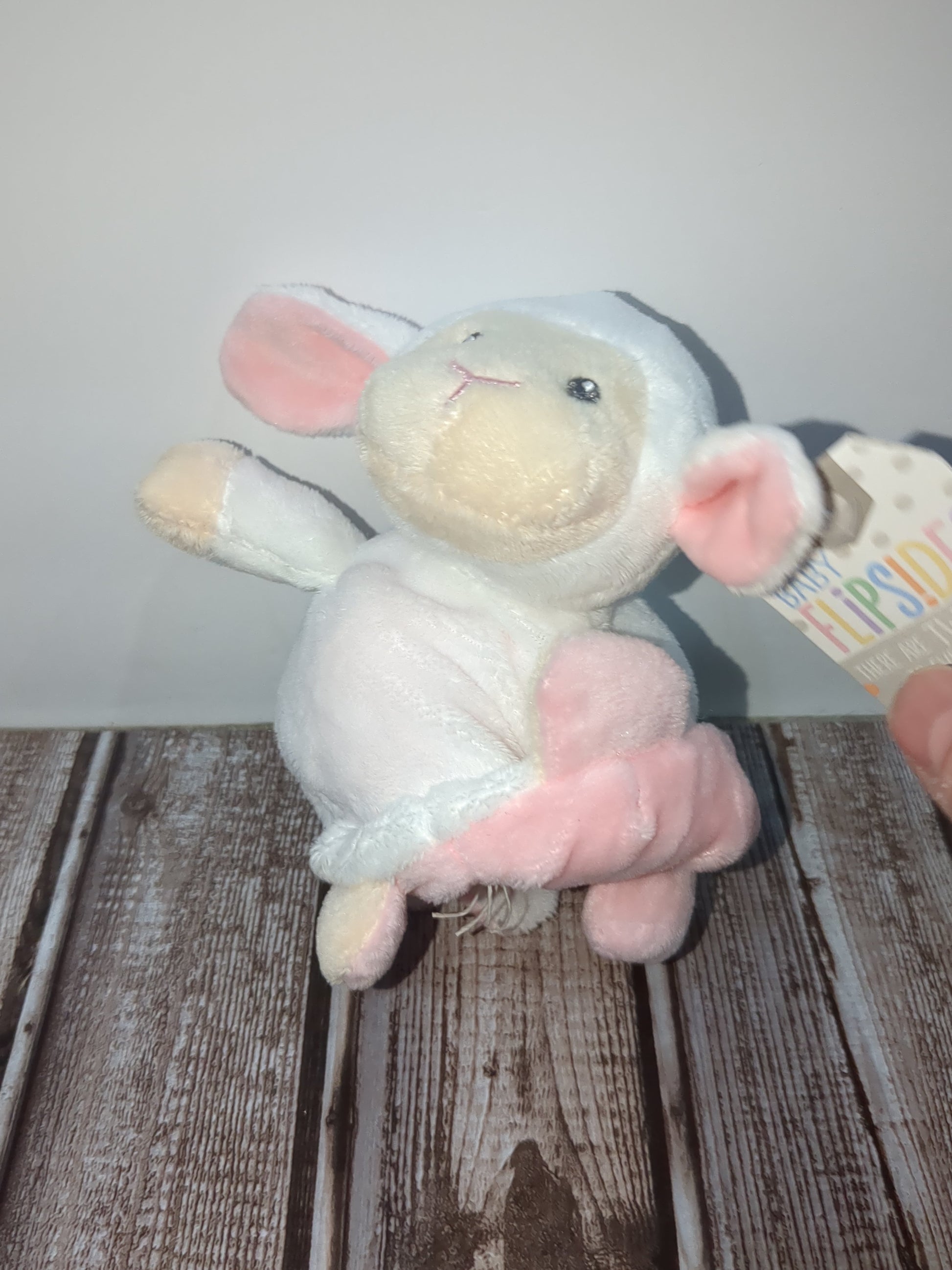 Flipsides Plushy Inside Out Bunny and Sheep Baby Gift Bb1