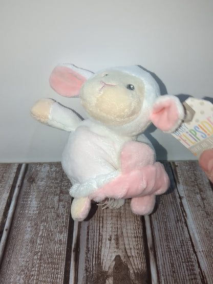 Flipsides Plushy Inside Out Bunny and Sheep Baby Gift Bb1
