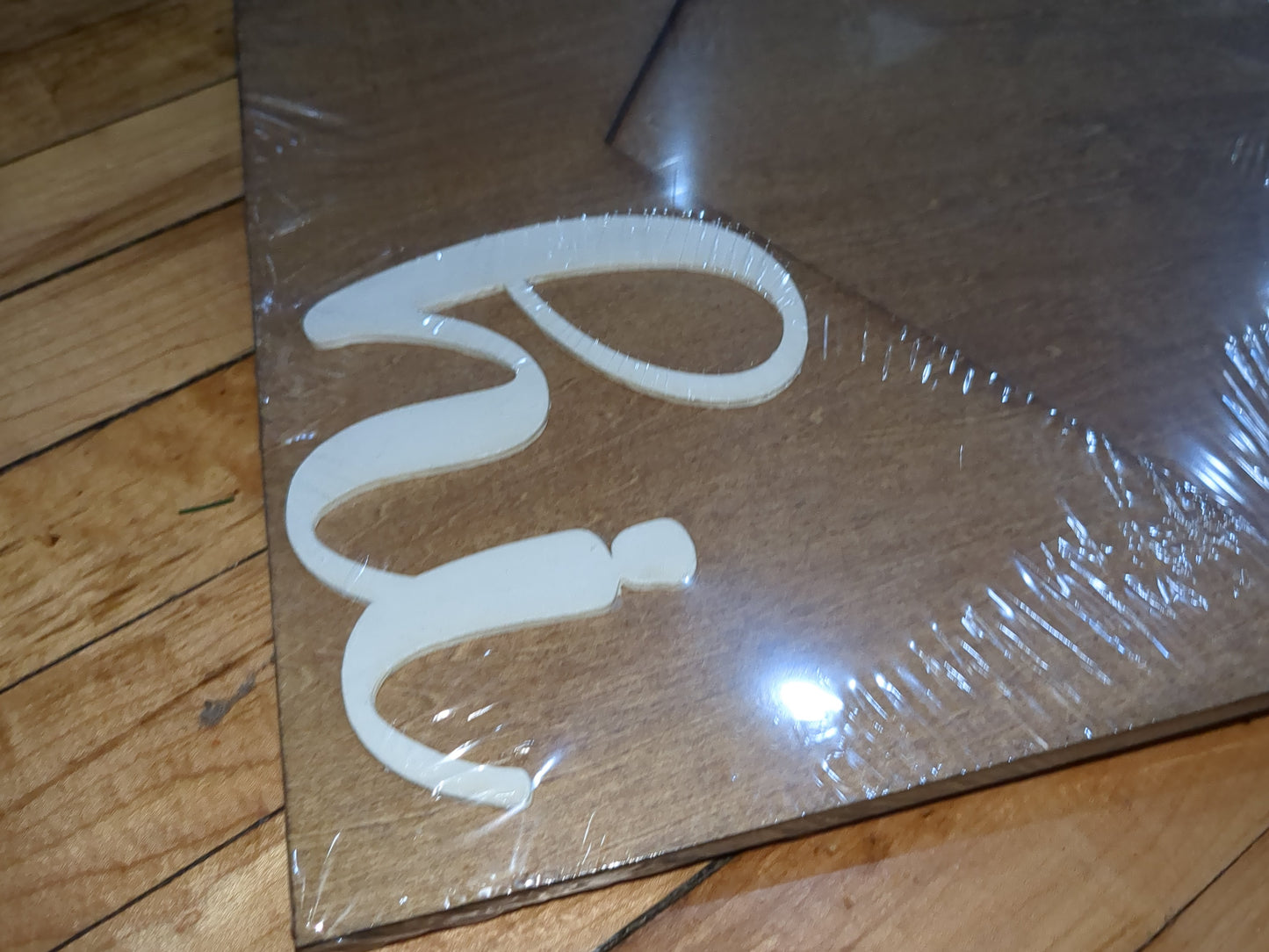 Interchangeable Envelope Door Sign Stained with White Letter *Inserts Sold Seperately*