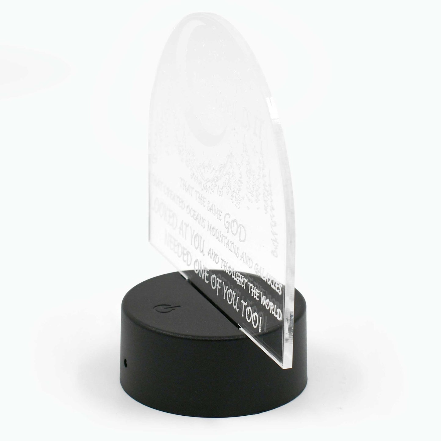 Inspirational LED Lighted Plaque | Multiple Sayings | Glowing Creation