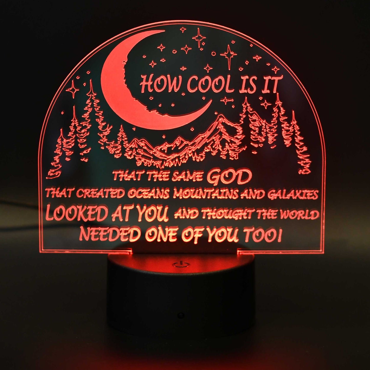 Inspirational LED Lighted Plaque | Multiple Sayings | Glowing Creation