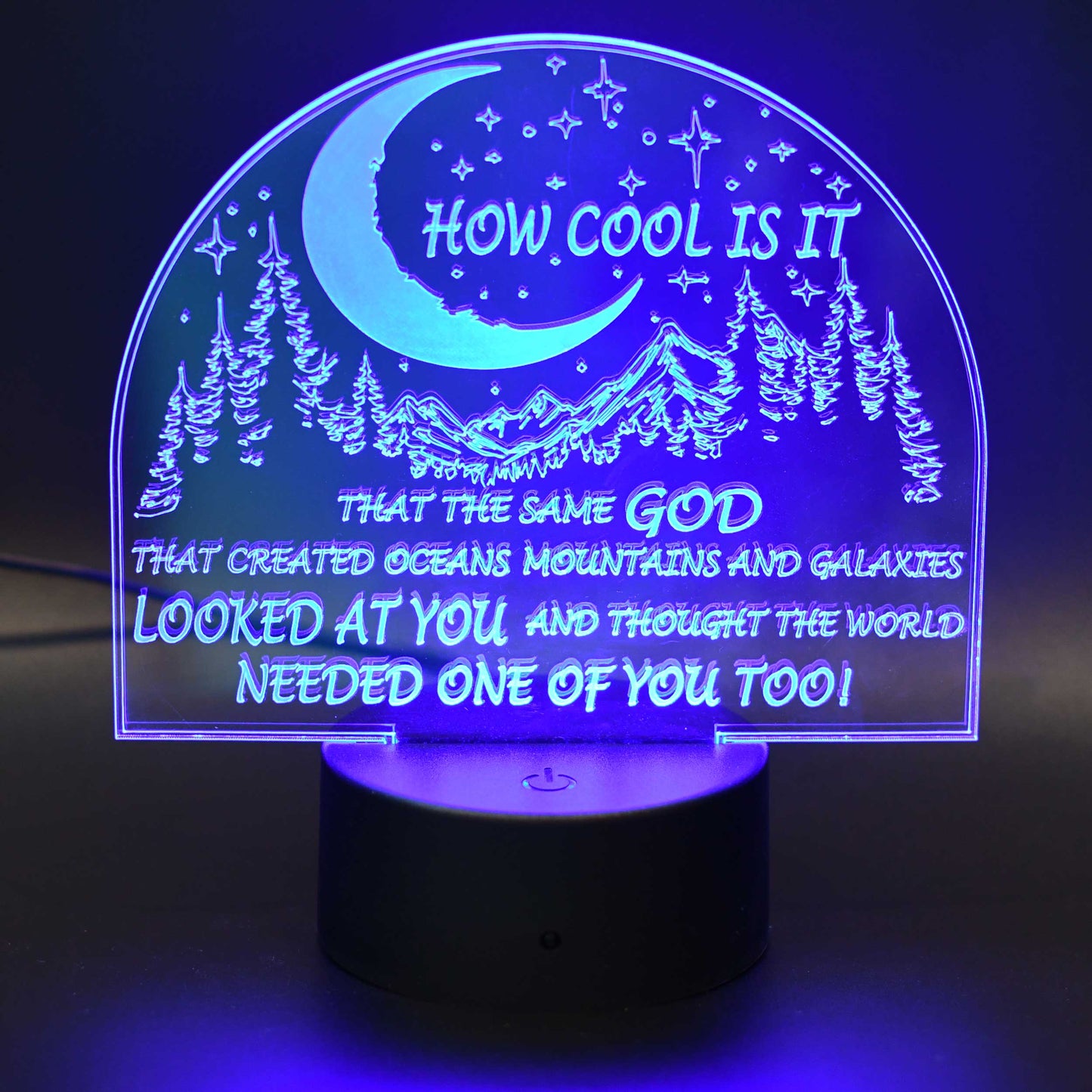 Inspirational LED Lighted Plaque | Multiple Sayings | Glowing Creation