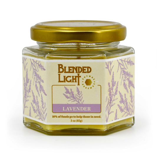 Lavender Scented Candle | Multiple Sizes | Blended Light 3 oz.